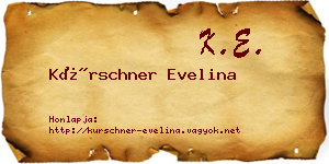 Kürschner Evelina névjegykártya